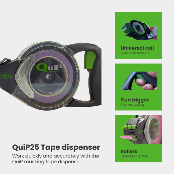 QuiP25 Tape dispenser Infographics